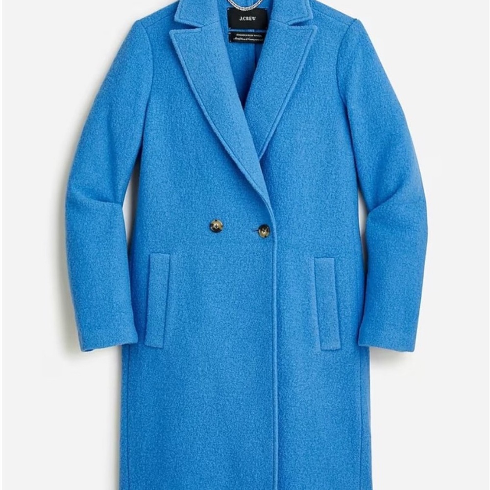 J. Crew Women's Blue Daphine Wool Coat size 00